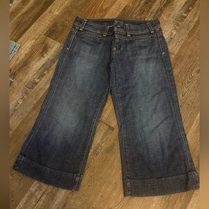 Citizens Of Humanity Dark Blue Cropped Jeans